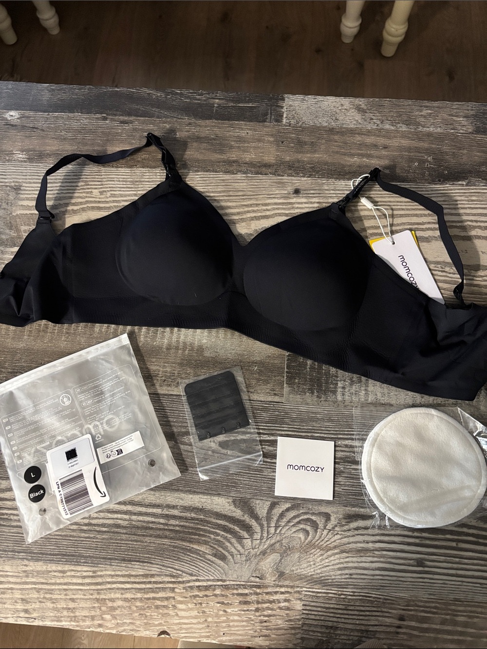 NWT Momcozy Black Nursing Bra